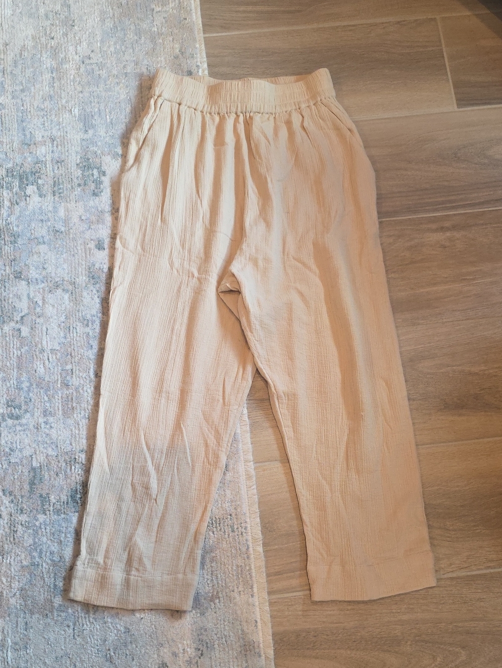 Apiece Apart Tan Elastic-Waist Pants for Women